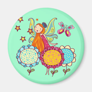 Imán Hada del jardín con las flores