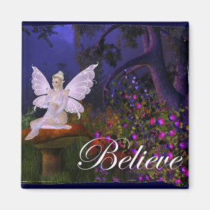 Imán Hada en un hongo diseño 3 - Believe Magnet
