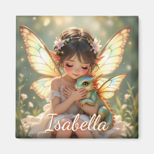 Imán Hada y Dragón Chibi Cuento de Hadas de Anime