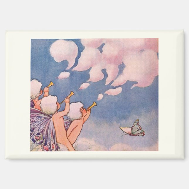 Imán Hadas de las Nubes Haciendo Nubes (Anverso)