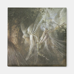 Imán Hadas que miran a través de un arco gótico, 1864