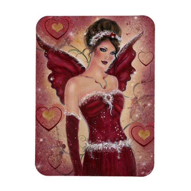 Imán Hadas valentinas de Holly Heart por Renee (Vertical)