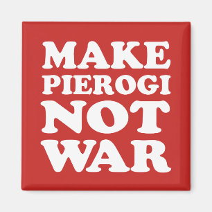 Imán Haga el rojo de la guerra de Pierogi no
