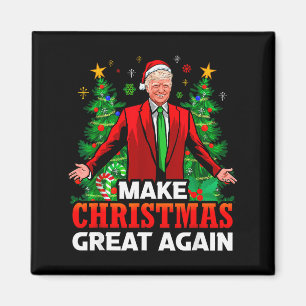 Imán Haga que la Navidad sea grande otra vez Santa Pres