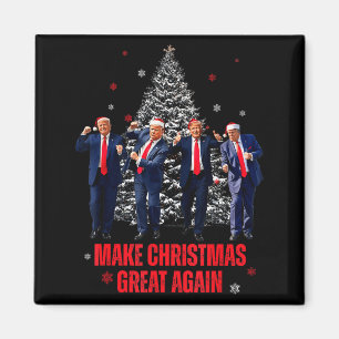 Imán Haga que la Navidad sea grande otra vez Santa Trum