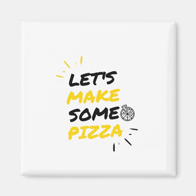 Imán Hagamos una pizza (Frente)