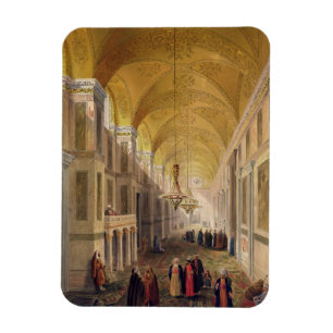 Imán Haghia Sophia, placa 2: el narthex, grabado por L