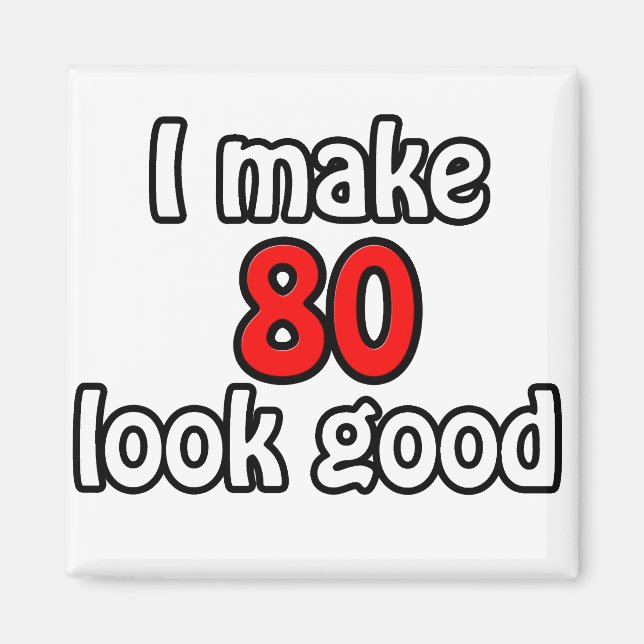 Imán Hago que 80 se vea bien (Frente)