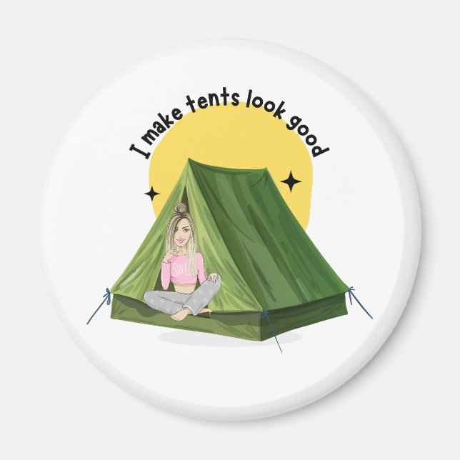 Imán Hago Que Las Carpas Parezcan Buenas - Camping (Frente)