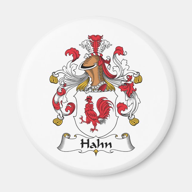 Imán Hahn Family Crest (Frente)