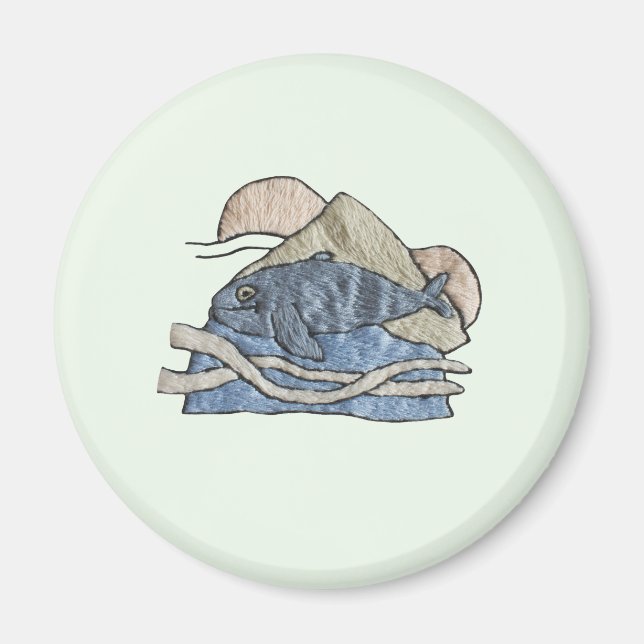 Imán Hai im Stickdesign (Frente)