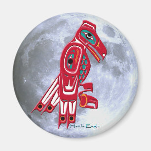 Imán HAIDA EAGLE Y LUNA COMPLETA MUNICIPIO DE Arte Nati