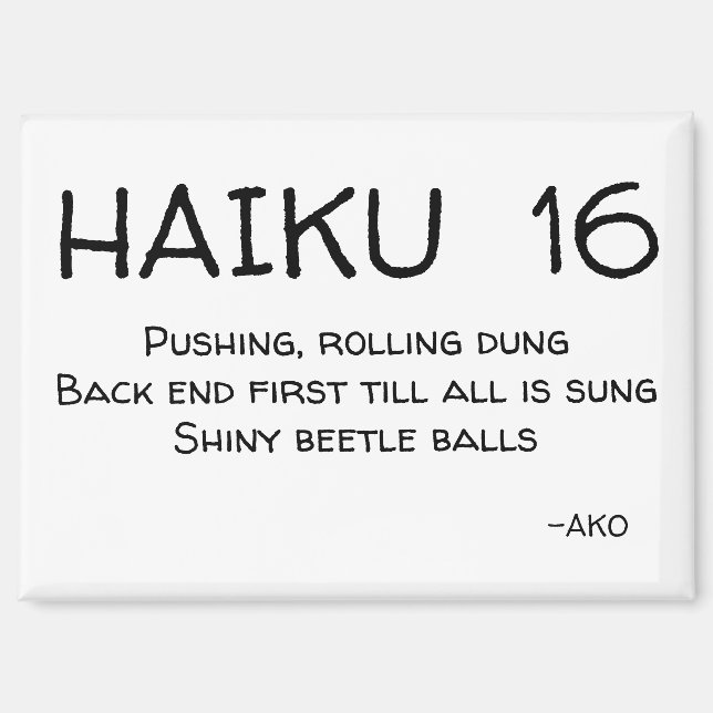 IMÁN HAIKU 16 (Anverso)