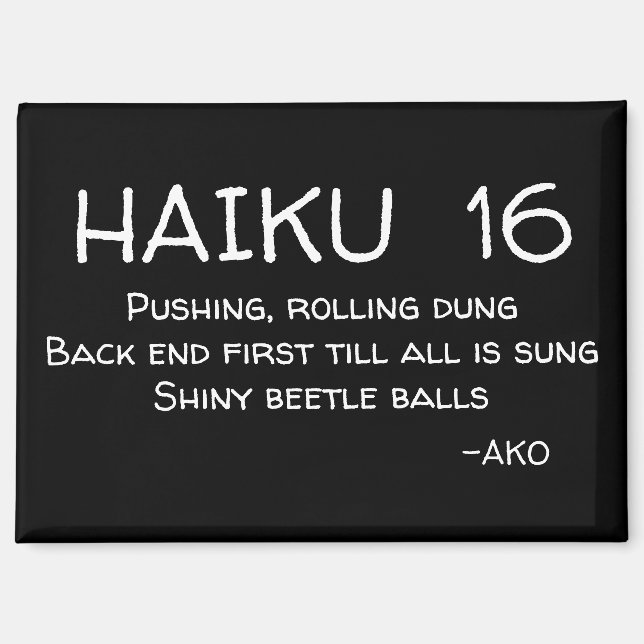 IMÁN HAIKU 16 (Anverso)