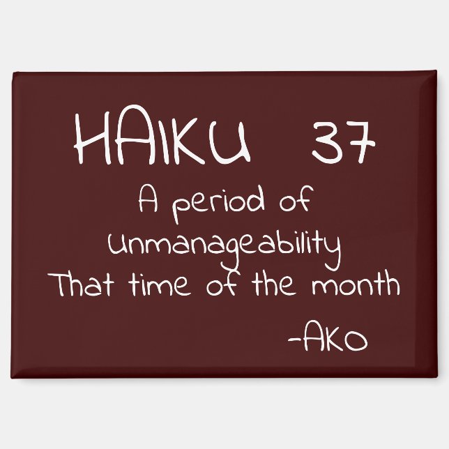 IMÁN HAIKU 37 (Anverso)