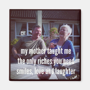 Imán Haiku Fridge Magnet - Mi madre me enseñó