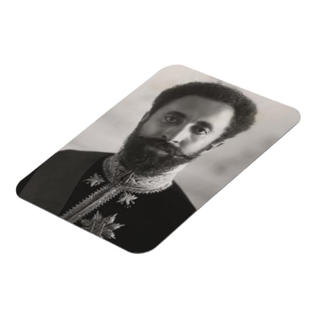 Imán Haile Selassie - ÉL - Rastafrai - Reggae Magnet (Lado Izquierdo)