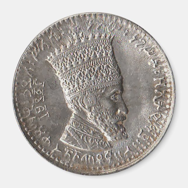 Imán Haile Selassie Lord of Lords Classic Round Magnet (Frente)