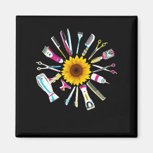 Imán Hair Stylist Barber Tools Floral