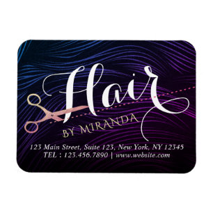 Imán Hair Stylist Hairdresser Belleza Rosa Tijeras de O