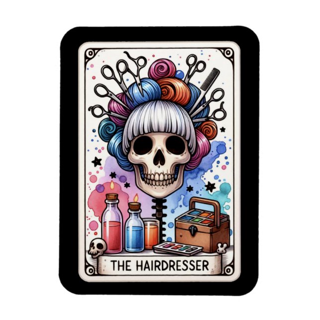Imán Hairdresser Tarot Card Magnet (Vertical)