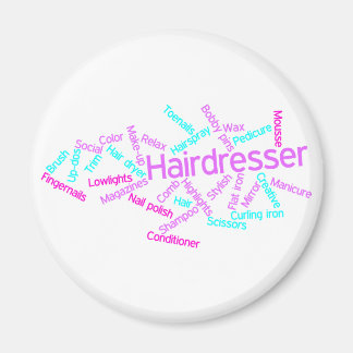 Imán Hairdresser Word Cloud Magnet