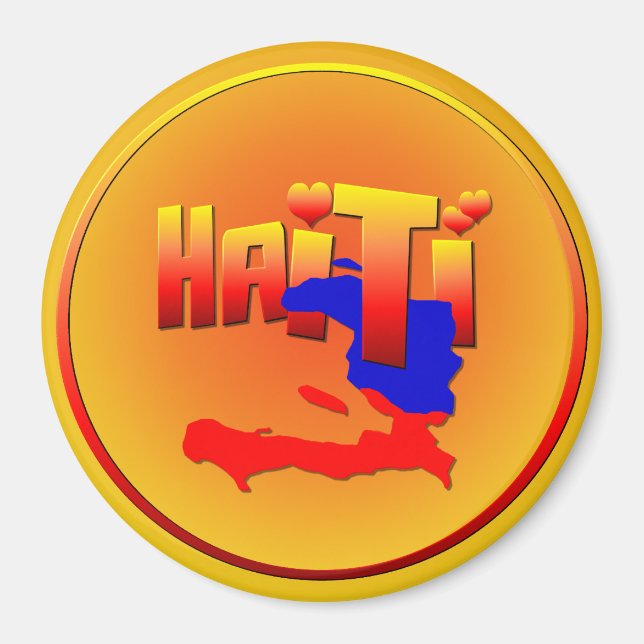 Imán HAITI LOVE Magnet (Frente)