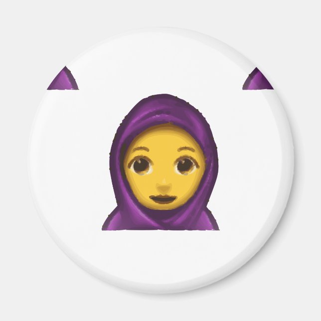 Imán hajib de emoji (Frente)