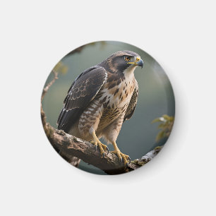Imán Halcon Posado en Rama