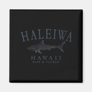 Imán Haleiwa hawaii tiburón retro pizarra arte tanque d