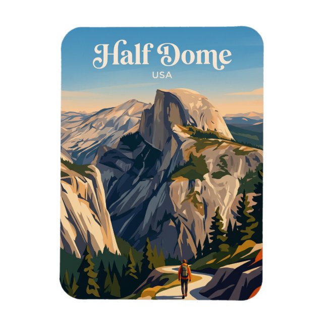 Imán Half Dome Yosemite EE. UU. (Vertical)