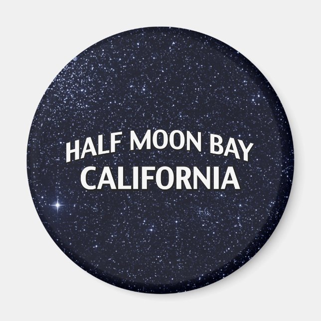 Imán Half Moon Bay California (Frente)
