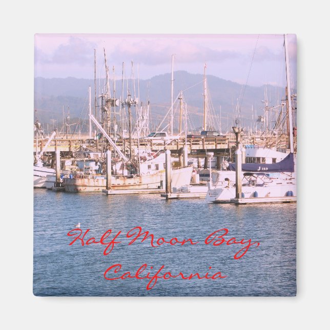 Imán Half Moon Bay, California Magnet (Frente)