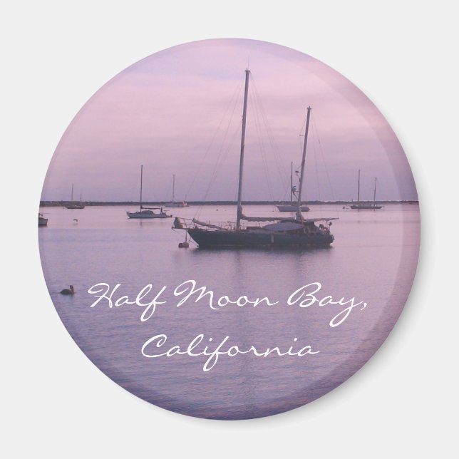 Imán Half Moon Bay, California Magnet (Frente)