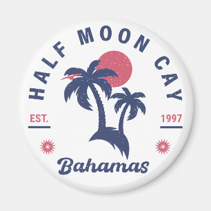 Imán Half Moon Cay Bahamas - recuerdo de los años 80 re