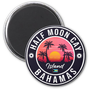 Imán Half Moon Cay Bahamas - recuerdo de los años 80 re