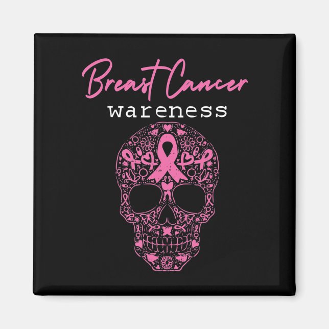 Imán Hallo de conciencia sobre el cáncer de mama en crá (Frente)