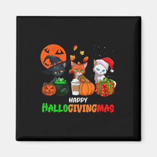 Imán Hallogivingmas gatos Halloween