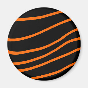 Imán Halloween abstrakt schwarz und naranja