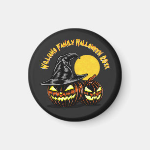 Imán Halloween Añadir nombre de familia Año Personaliza