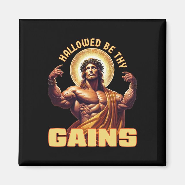 Imán Halloween Be Thy Gana Graciosa Gimnasio Jesus Body (Frente)