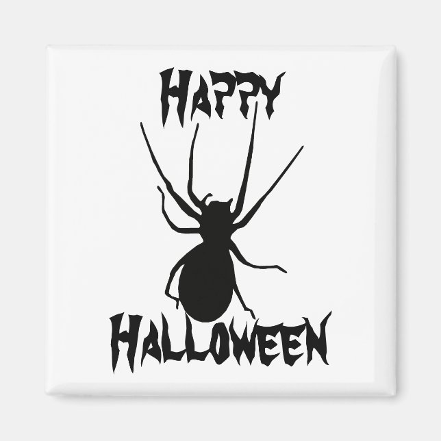 Imán Halloween Black Creepy Spider Magnet (Frente)
