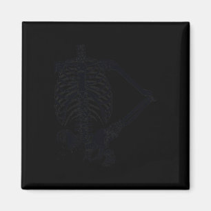Imán Halloween Black Skeleton Hand sobre la cadera
