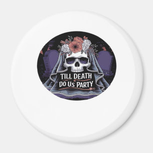 Imán Halloween Boda Spooky Boda Halloween Party T