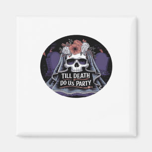 Imán Halloween Boda Spooky Boda Halloween Party T