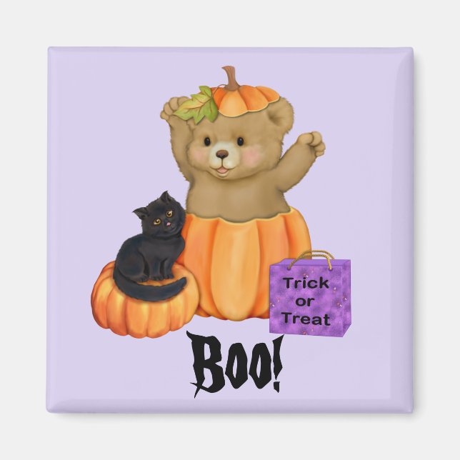 Imán Halloween Boo Bear (Frente)
