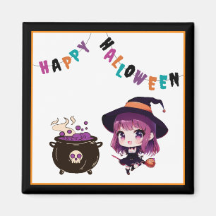 Imán Halloween/bruja/otoño/octubre