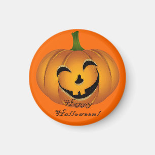 Imán Halloween Calabaza Face Vintage