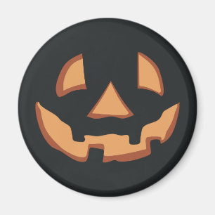Imán Halloween - cara de calabaza