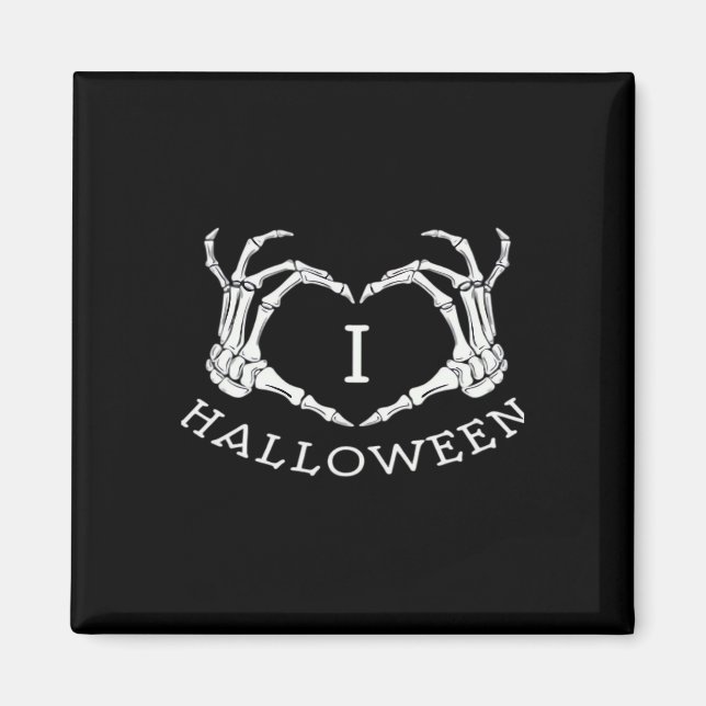 Imán Halloween! Classic - Skeleton Hands Heart (Frente)